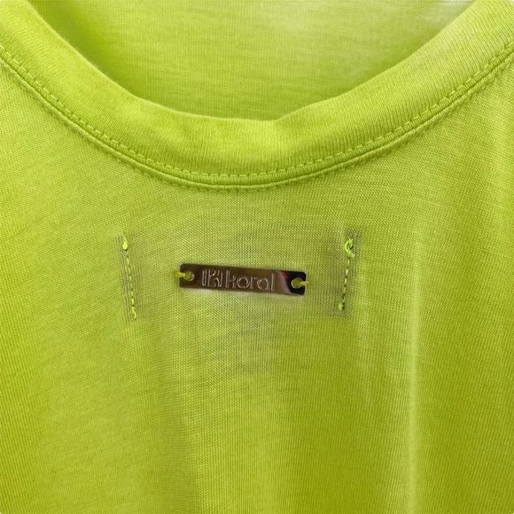 NEW Koral Lime Green Yellow Cool Down Top - Picture 6 of 13